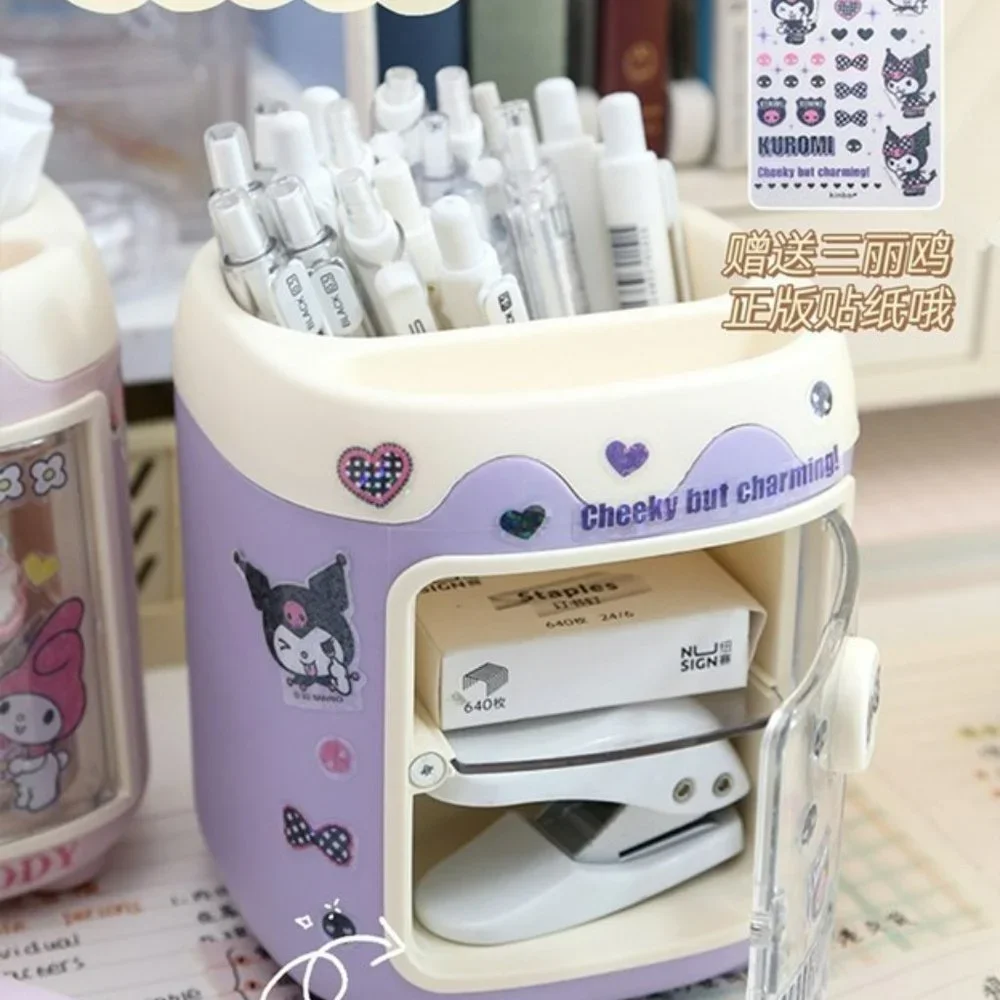 Hello Kitty or Kuromi Desk / Makeup Organ. 2 slots & 2 shelves w/ clear door